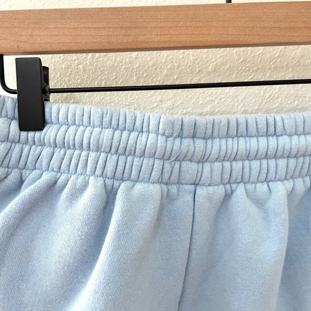 White Fox Blue Lounge Shorts Size S Comfy Heavy Knit - Picture 7 of 10